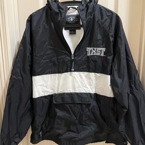 Black and White Windbreaker Jacket